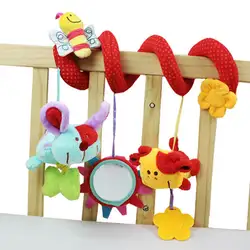 Bee ребенок висит кровать сиденье безопасности плюшевые игрушки ручной коляска кровать колокол Многофункциональный Красочные Плюшевые