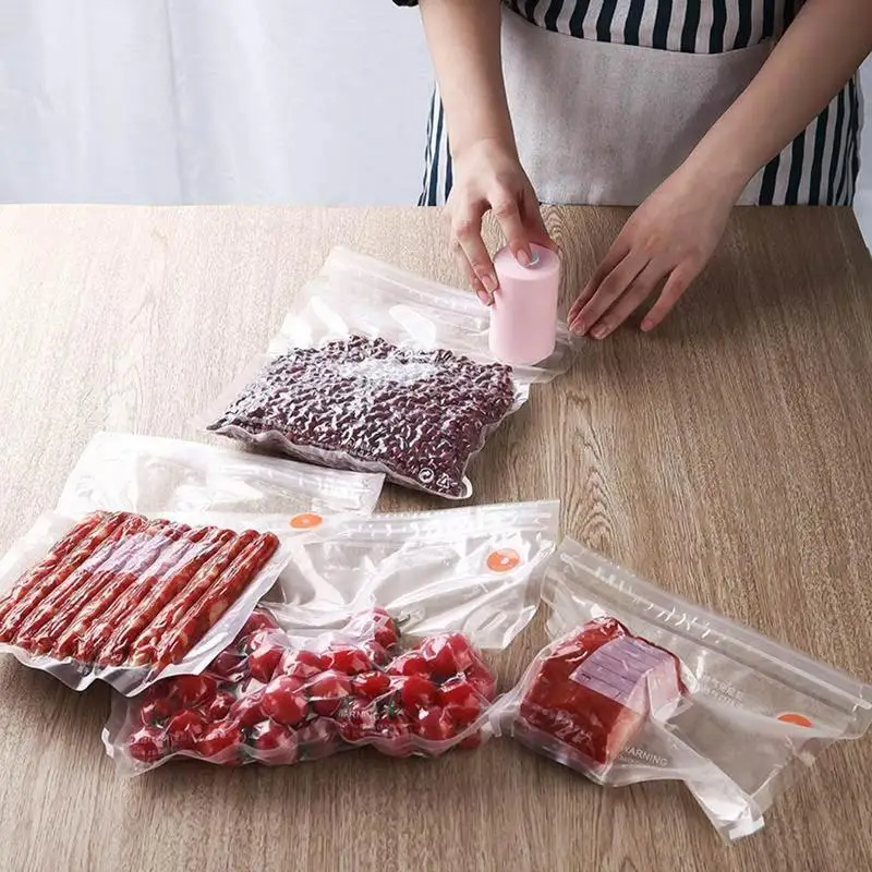 

Dropship 2019 Househoud Mini Automatic Compression Vacuum Pump Snack Fresh Food Rod Strip Sealer Clamp Kitchen Tool