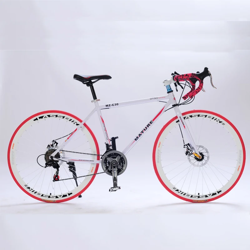 700C road bike 21/27/30 variable speed bicycle bend handle double disc brake aluminum road bicycle Male and female bike 700C road bike 21/27/30 variable speed bicycle bend handle double disc brake aluminum road bicycle Male and female bike
