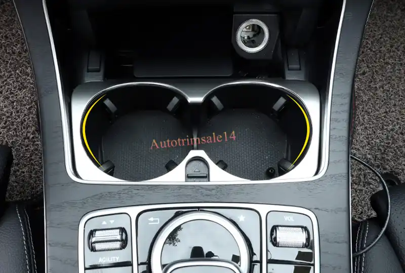 Interior Center Cup Holder Frame Cover Trim For Mercedes Benz Metris Valente Viano V Class W447 2014 2016