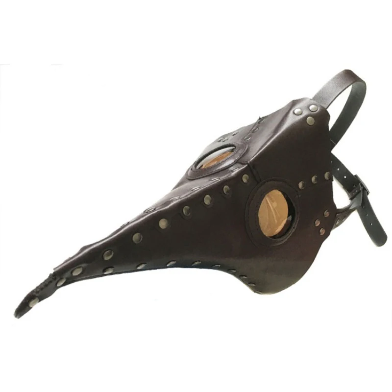 

The Plague Doctor Action Figure Long Nose Bird Cosplay Fancy Party Mask Figure Gothic Steampunk Retro Rock Leather Halloween Toy