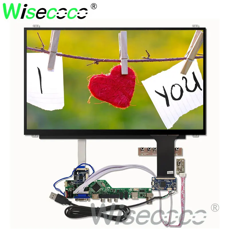 Wiscoco 15,6 дюймов 1366*768 панель lcd NT156WHM-N45 с емкостный дисплей HDMI VGA 30 контактов EDP плата контроллера для ноутбука