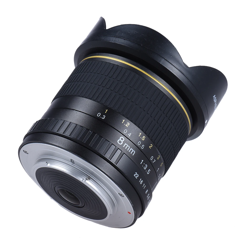 Andoer 8 мм F/3,5 170 градусов ультра широкий HD рыбий глаз асферический Круглый Объектив для Nikon D-Series Full Frame camera DSLR camera s