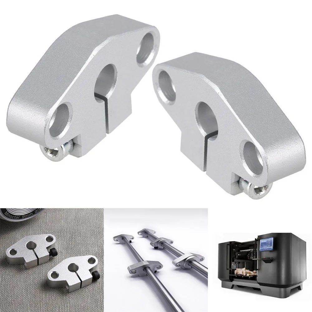 

1 Pcs SHF8 8mm Aluminum Rod Holder Linear Rail Shaft Guide Support CNC Bearing LO88