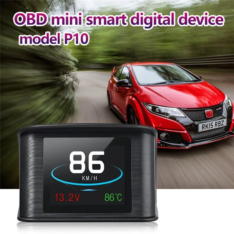 Smart Digital OBDII/EUOBD OBDII инструмент диагностики автомобильной бортовой компьютер P10 автомобилей HUD Head Up Дисплей