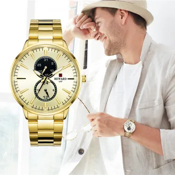 

Business Men Watches Best Brand Quartz Men's Wristwatch Waterproof Stainless Steel Male Watch Clock reloj hombre erkek kol saati