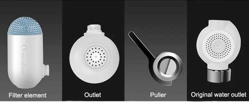 Qwater фильтр для воды кран керамический активированный уголь фильтры для воды для бытовой кухни очиститель воды Двойная фильтрация
