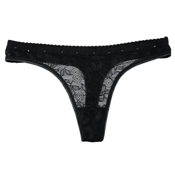

New Hollow Out Women Sexy Cotton Lace Brief Seamless Panty Thongs G-string Underwear