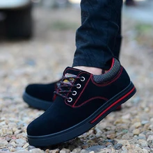 Защитная Рабочая обувь со стальным носком; Мужская модная летняя дышащая обувь на шнуровке; повседневная мужская обувь с защитой от проколов