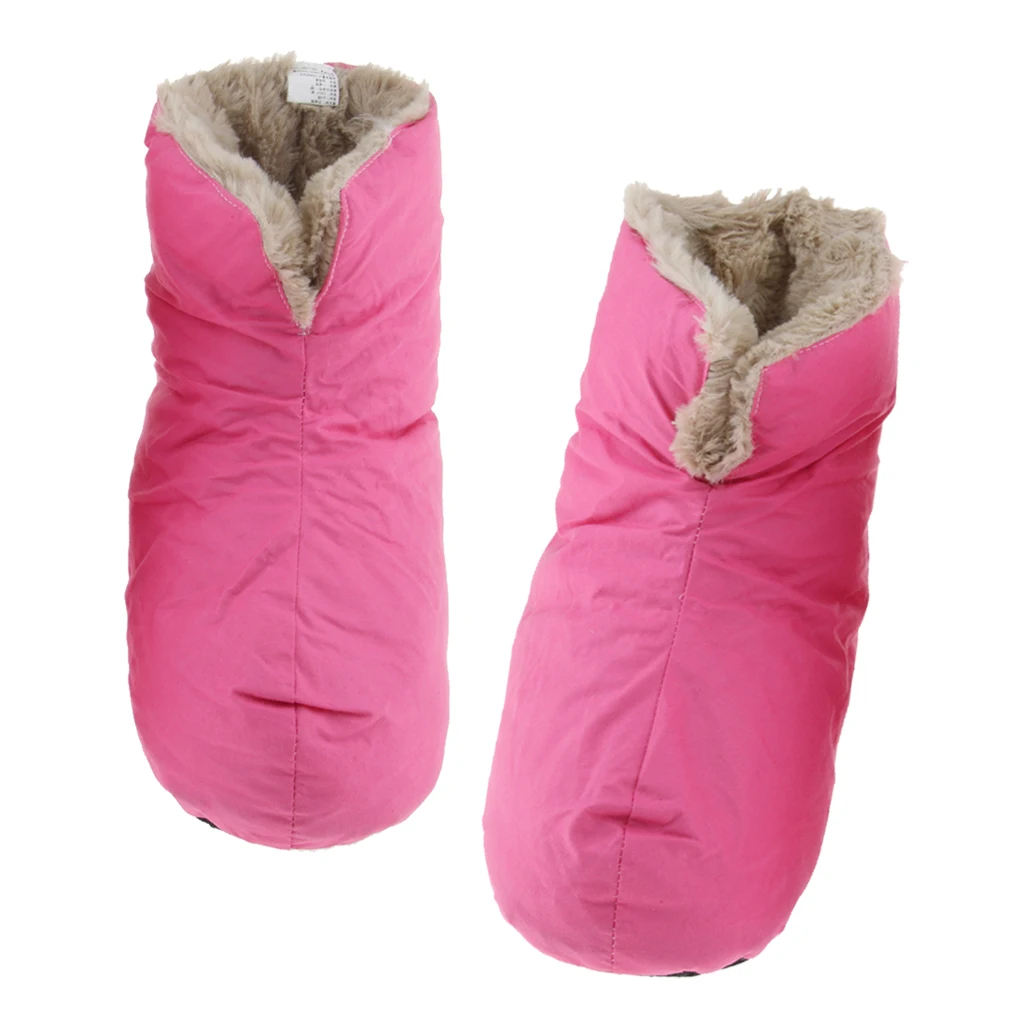Soft Duck Down Slippers Winter Warm Camping Tent Foot Booties for Men Women Footwear