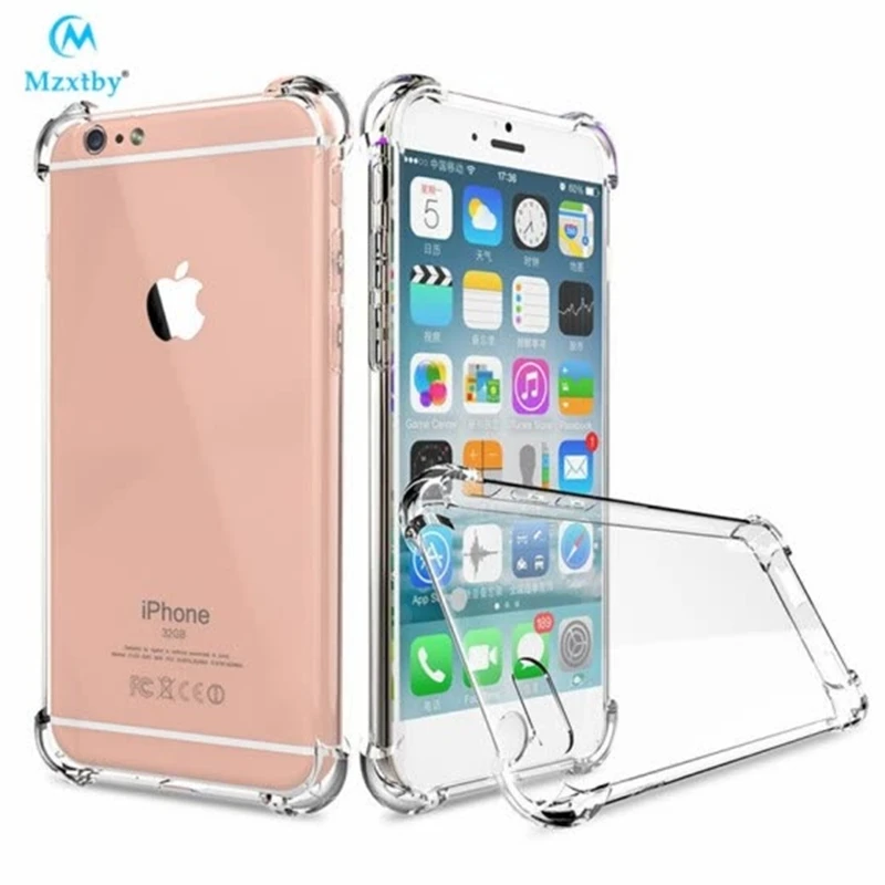 Ультратонкий прозрачный силиконовый чехол Mzxtby из ТПУ для iPhone XS MAX XR 6 7 Plus защитный