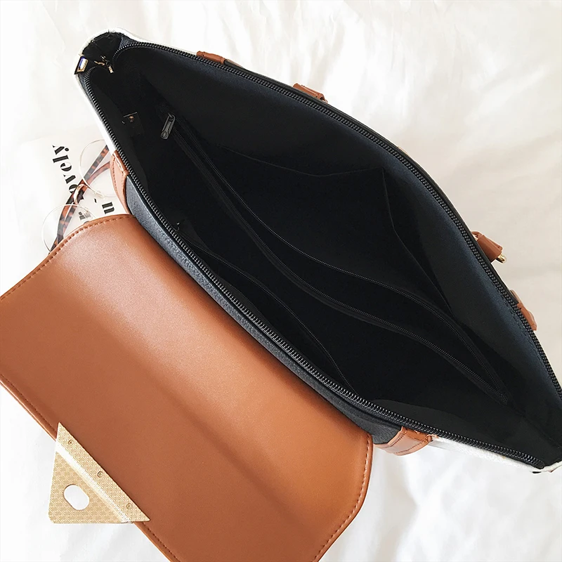 Женская кожаная сумка Большая вместительная с рисунком личи|bolsos mujer|leather handbagsfashion