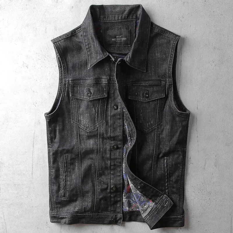 waistcoat and black jeans
