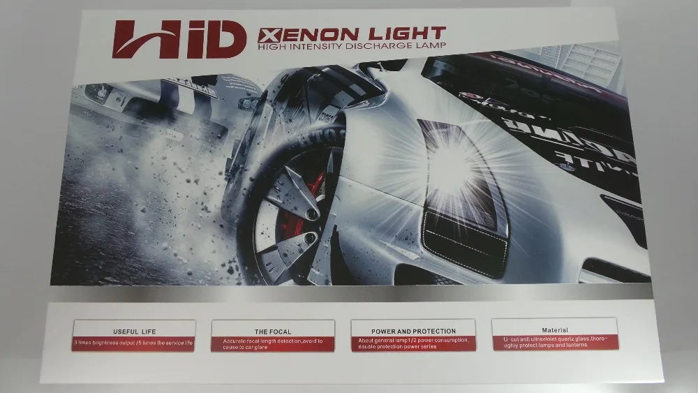 

Free Shipping a set of Xenon HID kit including a pairs of DC slim ballasts, 2 D2R/D2S  Xenon HID bulbs 4300k~12000K