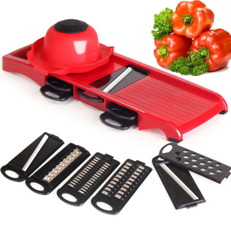 Plastic Vegetable Fruit Slicers Slicing Cutter Adjustable Stainless