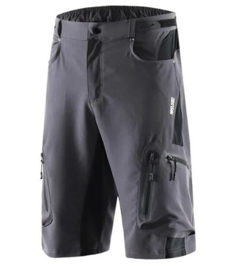 ARSUXEO мужские уличные велосипедные шорты для горного велосипеда дышащие водостойкие короткие спортивные шорты для горного велосипеда - Цвет: 1202 gray