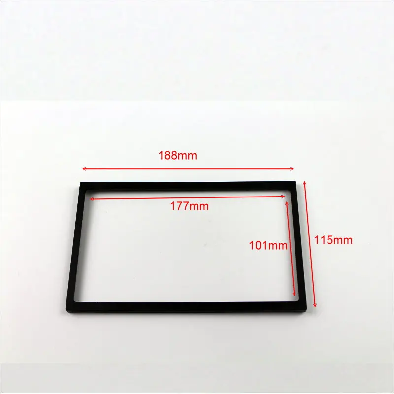 

188mm * 115mm 2 DIN ABS Plastic Frame Panel Fascias For Aftermarket Radio Stereo DVD Player GPS Navigation Installation