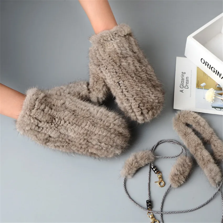 Зимние женские перчатки из натурального меха норки милые женские перчатки из натурального меха норки женские теплые и мягкие вязаные перчатки из меха норки подарок