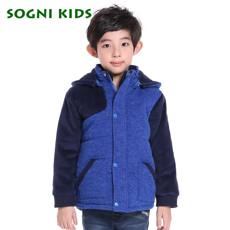 For 1 5 Yrs Children Baby Boys Winter thick hooded cotton padded jacket coat clothes kids