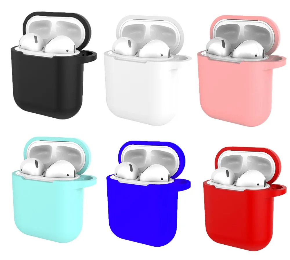 

1PCS TPU Silicone Bluetooth Wireless Earphone Case For AirPods Protective Cover Skin Accessories for Apple Airpods Charging Box