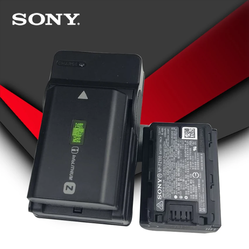 

2pc/lot Sony Original NP-FZ100 NP FZ100 Camera Battery A9 / A7R III / A7 III / ILCE-9 ILCE9 ILCE-7RM3 ILCE-7M3 NPF100+ Charger