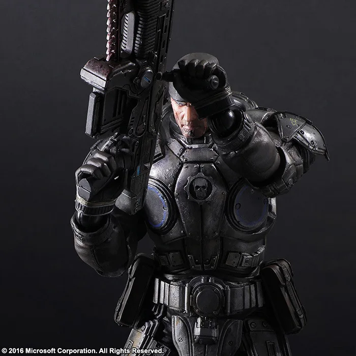 

2018 Rushed Real Lps Nendoroid Funko Play Arts Marcus Fenix Game Gears Of War 3 Machine Pa Kai 28cm Pvc Action Figure Doll Toys