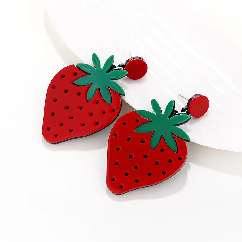strawberry earrings