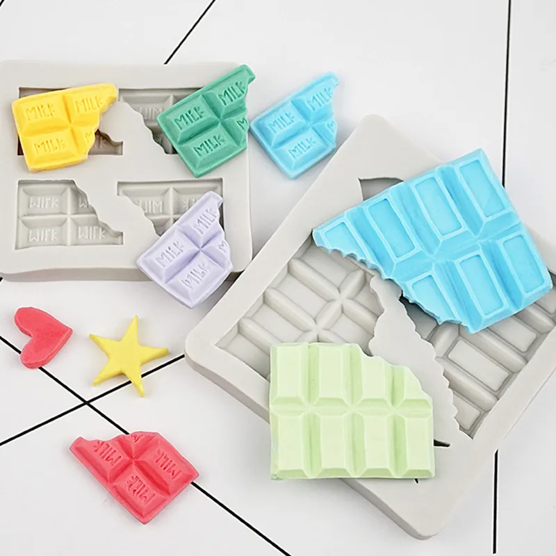 

Aouke Chocolate Shape Silicone Mould DIY Fondant Cake Mould Gummy Dry Pess Baking Mould