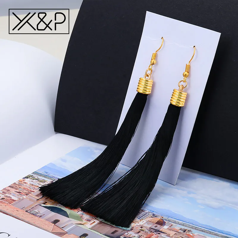 X &amp P модные новые этнические висячие серьги с кисточками для женщин и девушек