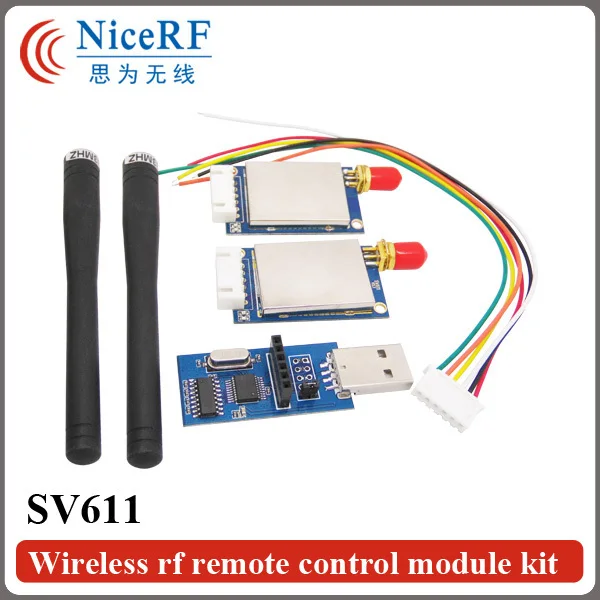 bilder für 2 teile/los SV611 433 MHz RS232 Drahtlose Hf-modul Für Fernbedienung Kit + 2 stücke Rob Antenne + 1 stück usb-brücke bord bilder für 2 teile/los SV611 433 MHz RS232 Drahtlose Hf-modul Für Fernbedienung Kit + 2 stücke Rob Antenne + 1 stück usb-brücke bord
