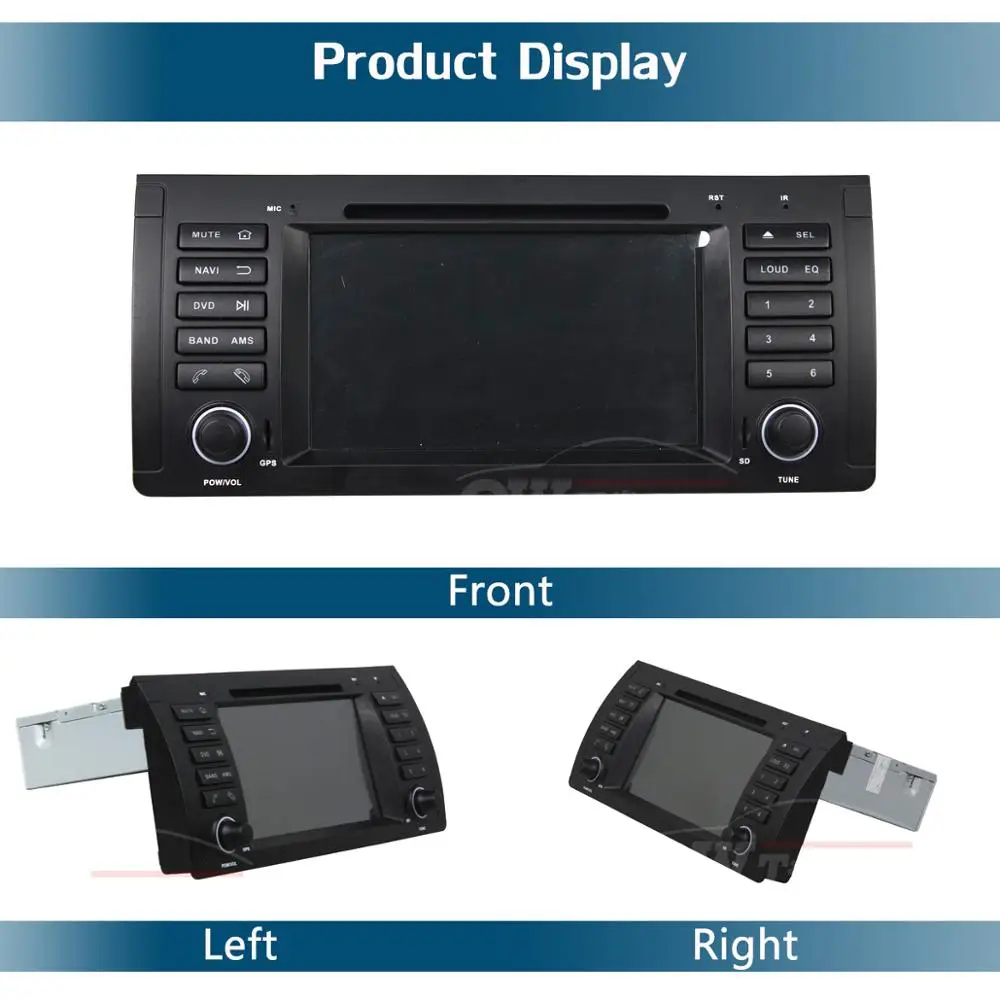 Perfect 7" IPS 8Core 4GB RAM 64GB ROM Android 9.0 Car DVD Radio GPS Player For BMW E53 E39 M5 X5 1999-2005 DSP CarPlay Parrot BT Stereo 4