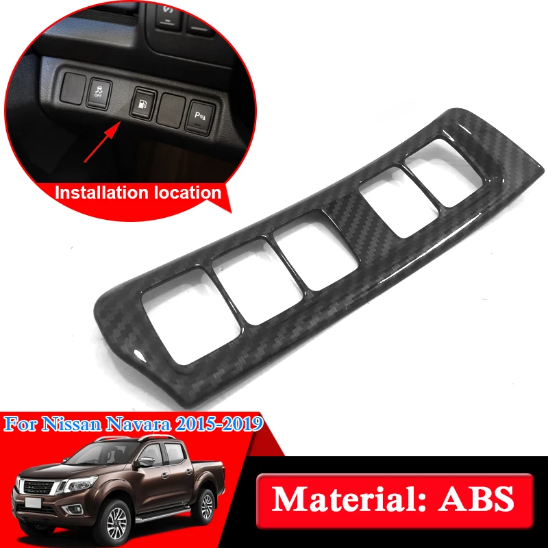 

Car Styling ABS For Nissan Navara NP300 D23 2017-2019 Left Central Control Panel Cover Sequin Internal Decorations Car Stickers