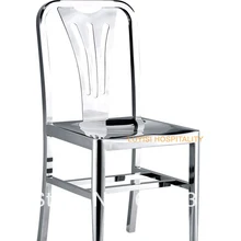 Нержавеющей стальной стул, полностью собранный, глянцевое покрытие, быстрая