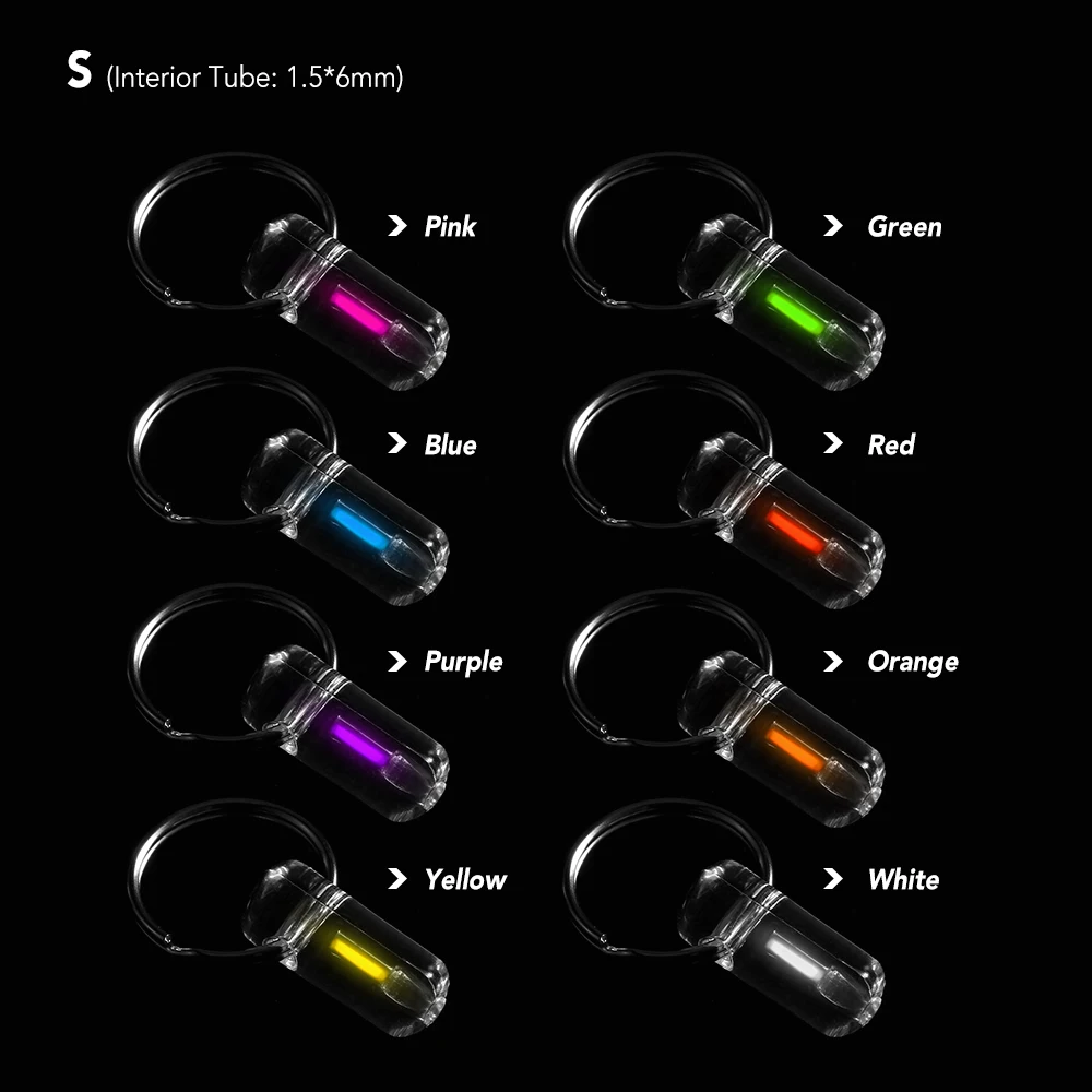 

Tritium Self Luminous Key Ring Waterproof Ultralight Automatic Glow Gas Lamp Keychain Outdoor Emergency Survival and Safety