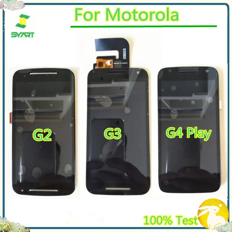 

100% Tested LCD Display With Touch Screen Digitizer Assembly For Motorola Moto G2 XT1063 XT1064 G3 XT1544 G4 Play XT1601 XT1602