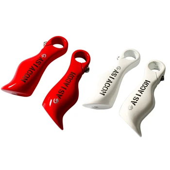 

Newest red white ASIACOM Ergonomics design Mountain&City&TREKKING bike full carbon fibre handlebar auxiliary bar ends Free ship
