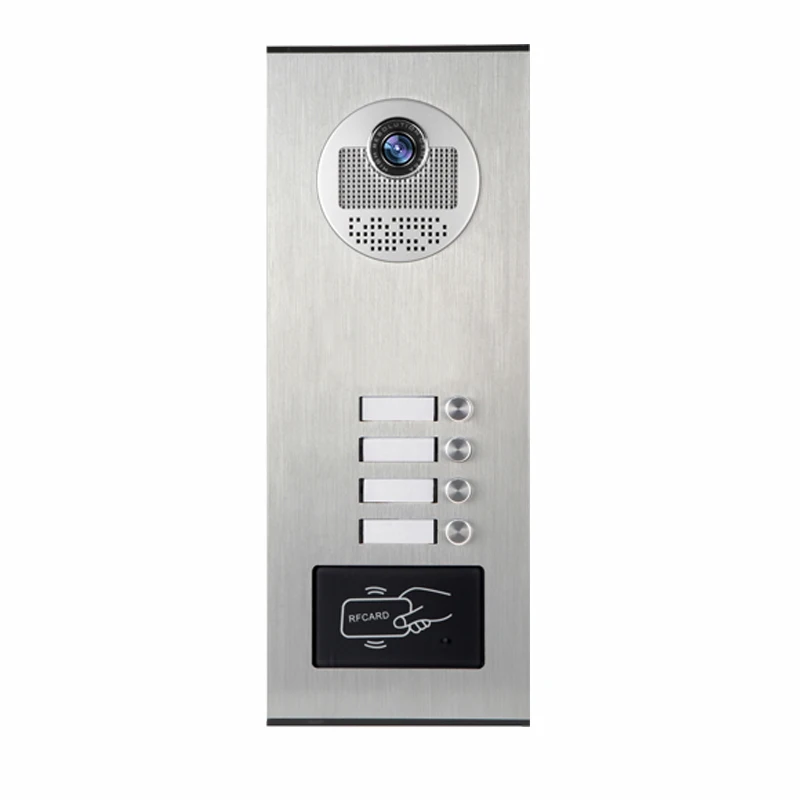 JERUAN металлическая наружная камера домофон видео телефон двери Квартира RFID камера C4D-4V