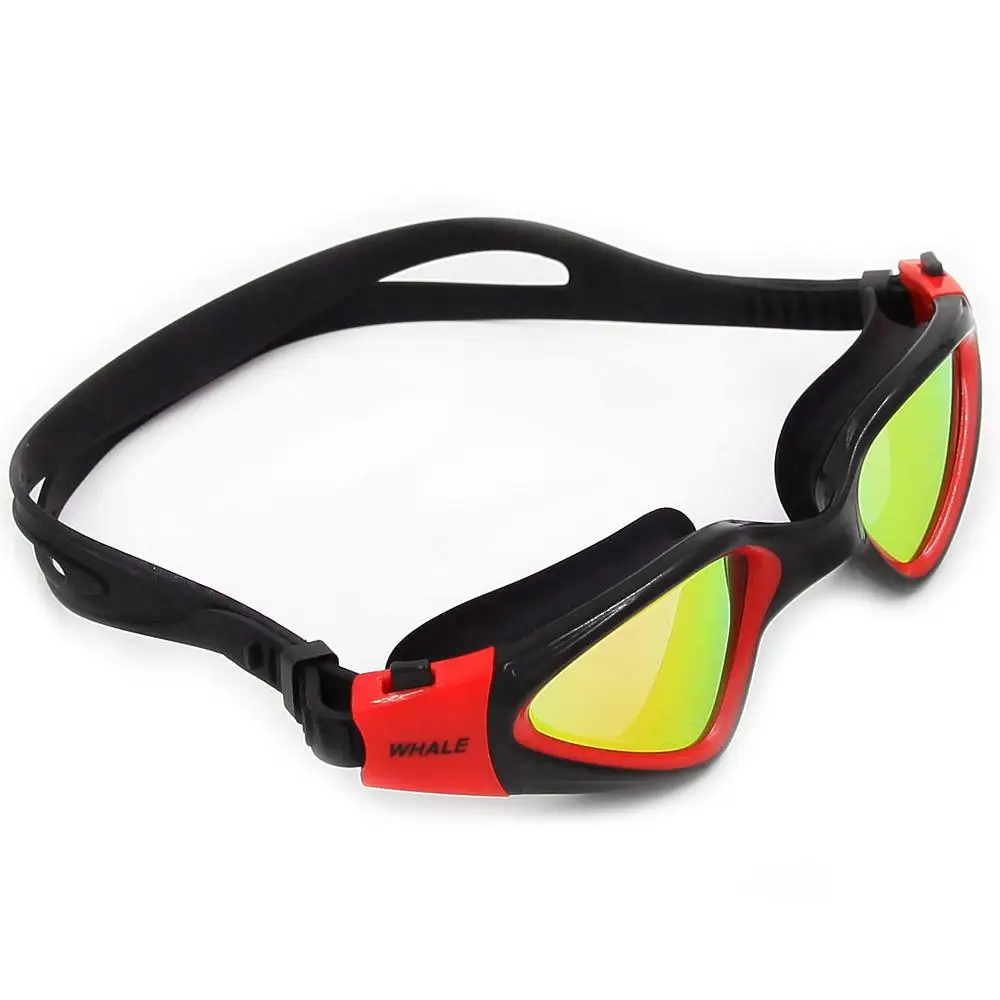 Кит профессиональные силиконовые плавательные очки взрослые Анти-туман гальванические Регулируемые очки для плавания очки для взрослых