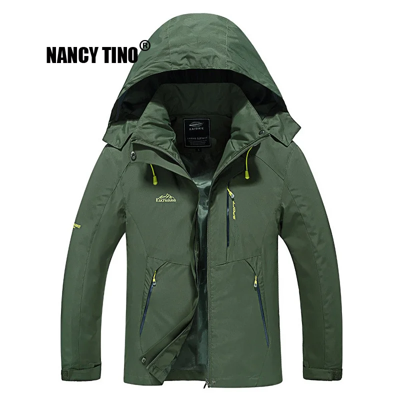 

NANCYTINO Men Soft Shell Hiking Jacket Women Outdoor Sport Warm Coat Camping Trekking Skiing Waterproof Windproof Unisex Jackets