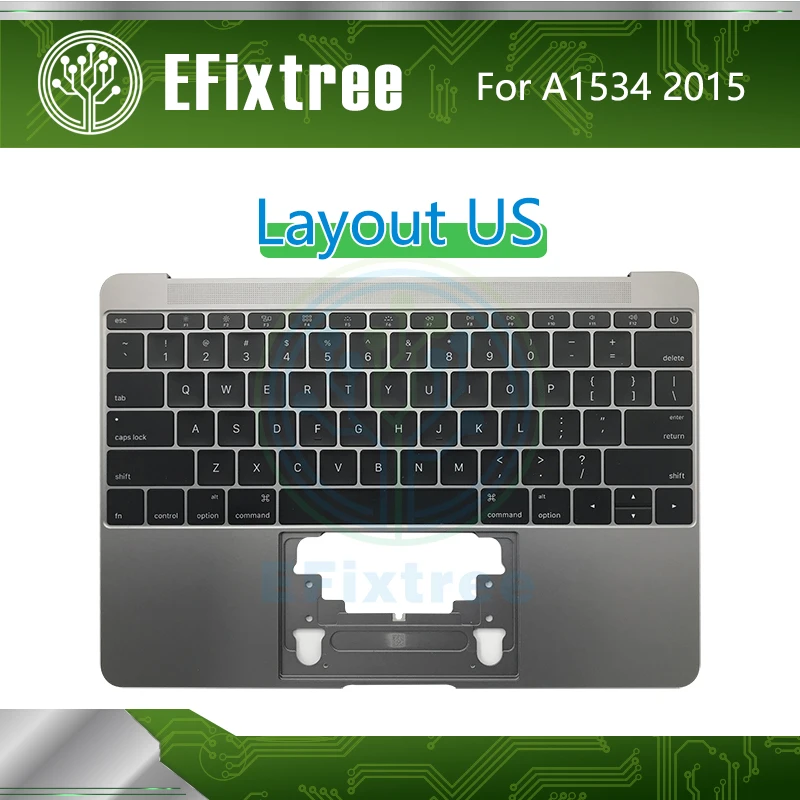 2015 Topcase C чехол Корпус для Macbook Retina 12 дюймов A1534 Топ с клавиатурой US английская