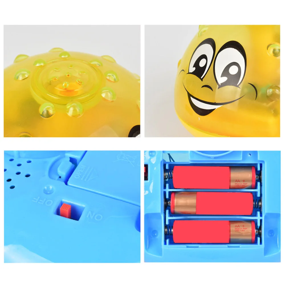 Детские красочные игрушки для ванной светодиодный свет музыкальная игрушка для ванны Дети Купание Водонепроницаемый Ванна