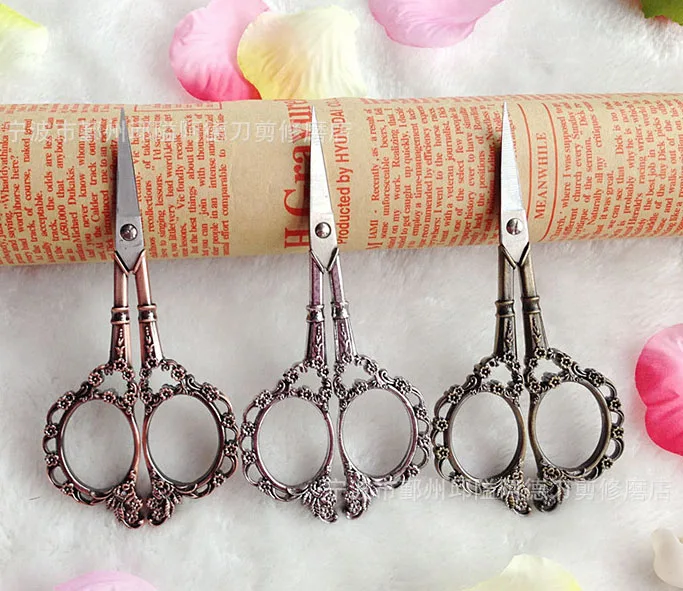 

ZAKKA cross stitch Bronze European Retro classic Vintage Antique Craft Sewing Tailor scissor handicraft DIY Tool