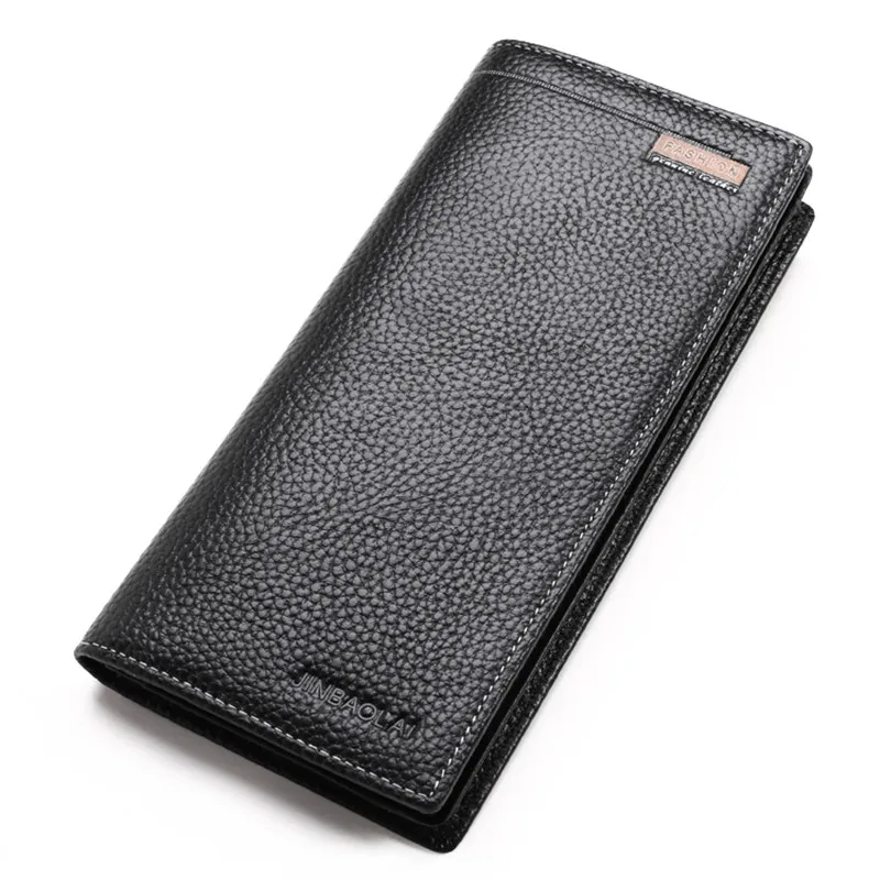 

Men Cowhide Leather Wallet Men Famous Brand Long Wallets Purse Bifold Clutch Men's Wallets Cards Holder Carteira Masculina 2019