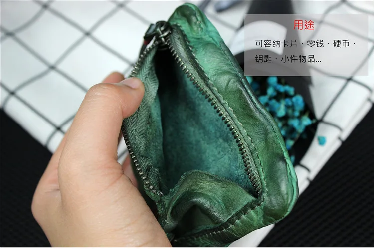couro curto carteira mini bolsa pequena mudança