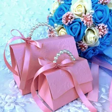 50 шт./партия, индивидуальное имя, сумка, дизайн, розовый, красный, синий, коробка конфет на свадьбу, детский душ, бумажные для дня рождения, сувениры, подарочные коробки, 50 шт