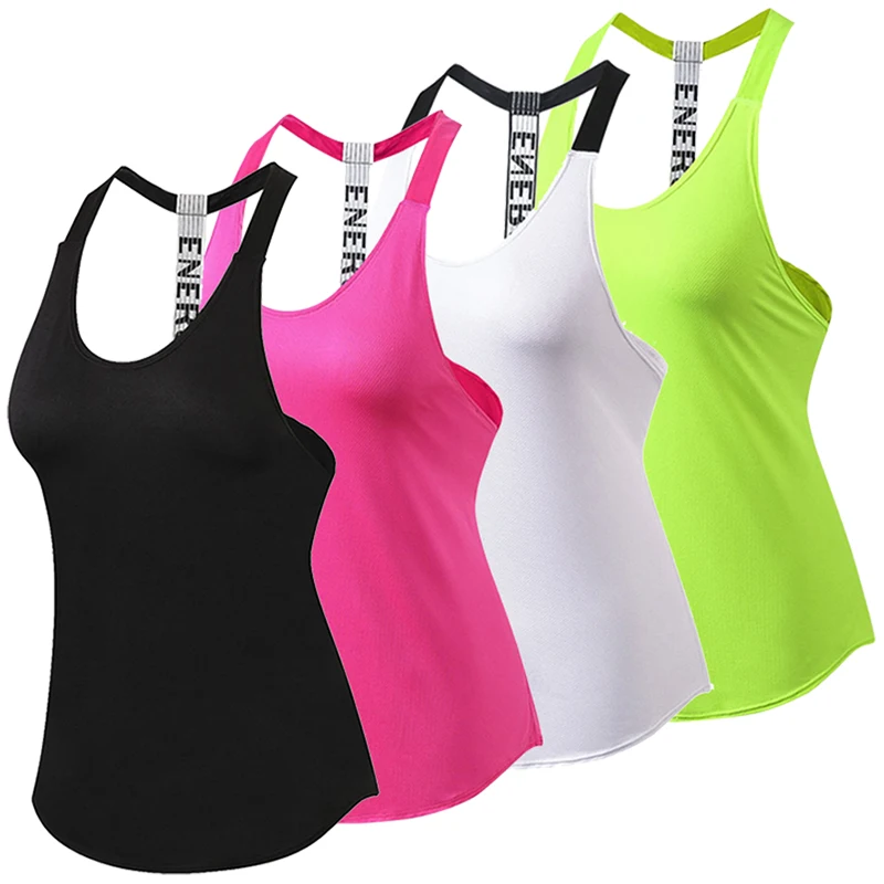 Professional Yoga Top Vest Sleeveless Sport Shirt Women Running Gym Jerseys Fitness Quick Dry Tank Breathable | Спорт и развлечения