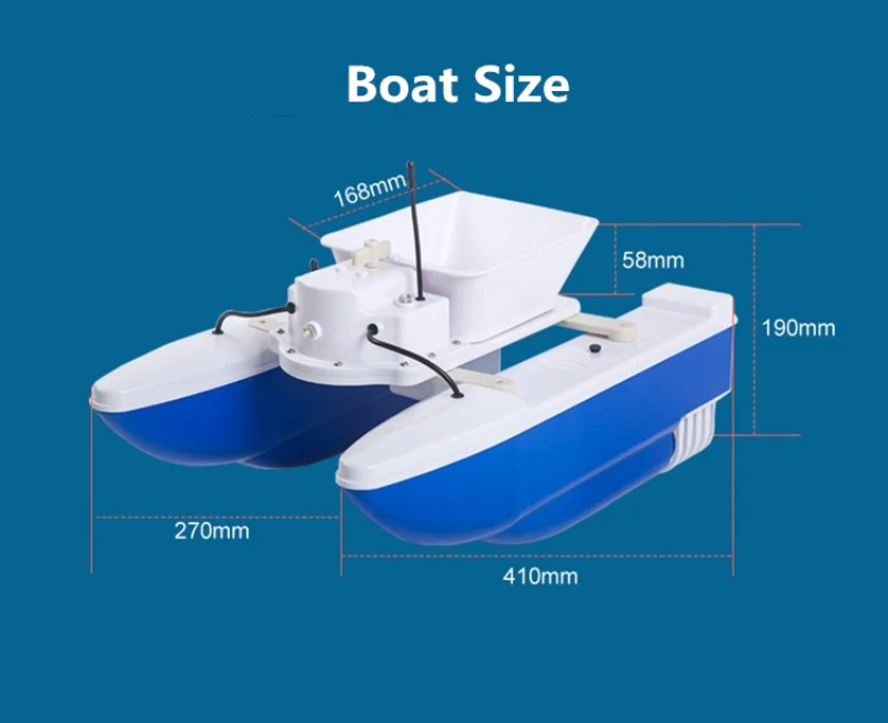 Интеллектуальная Электрическая рыбацкая лодка с беспроводным управлением, 500 м, 1,5 кг, двойное тело, складная автоматическая подача, р/у, гнездовая приманка, лодка