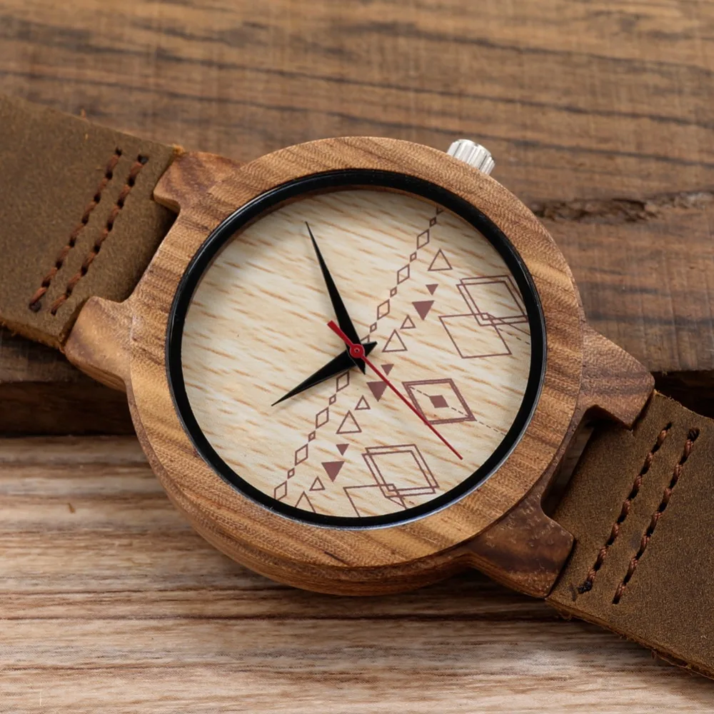 Zegarek drewniany Bobo Bird Pattern C19 11 d20