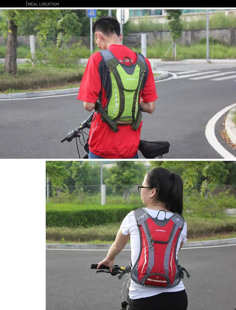 Excellent Anmeilu 5L Bike Water Bag Waterproof Nylon Bicycle Shoulder Backpack Breathable Running Cycling Rucksack Hydration Bag Mochila 29