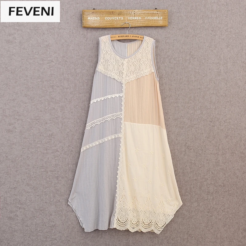 

Summer Beachwear 2017 Patchwork Bohemian Dress Girl Midi Dress Novelty Female Dresses Woman Countrywear Sundresses Y03534